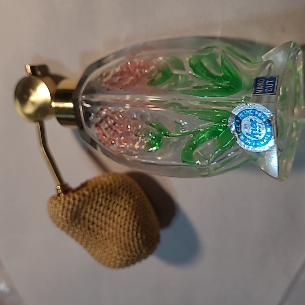Women's Vintage I. W. Rice Hand Cut Perfume Bottle